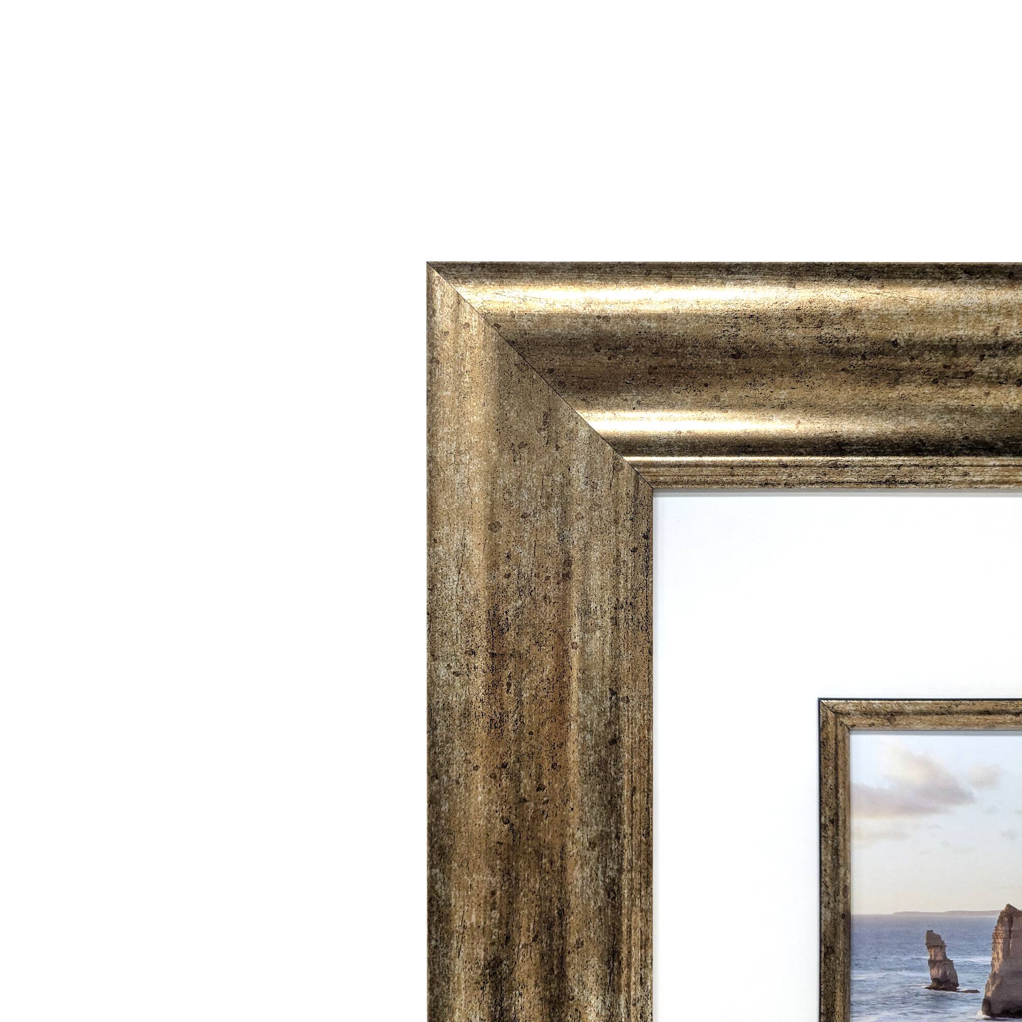 Home Champagne Gold Frame with Beveled Mat by Studio Décor